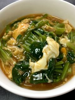 卵ほうれん草あんかけみそラーメン-レシピのメイン写真