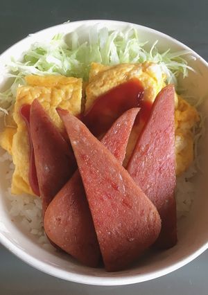 カフェ風ランチ ポーク玉子丼 スパム丼-レシピのメイン写真