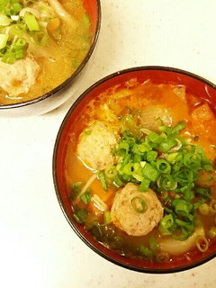 肉団子たっぷり我が家のキムチスープ-レシピのメイン写真