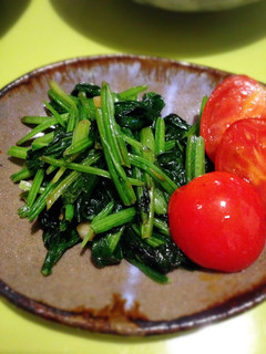 旨い♪ほうれん草とプチトマトのソテー-レシピのメイン写真