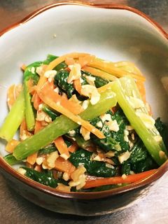 小松菜のくるみ味噌和え-レシピのメイン写真
