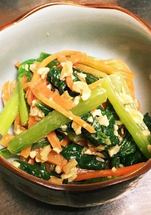 小松菜のくるみ味噌和え-レシピのメイン写真