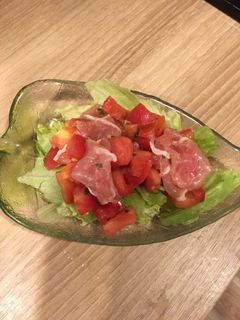 簡単生ハムとトマトサラダ-レシピのメイン写真