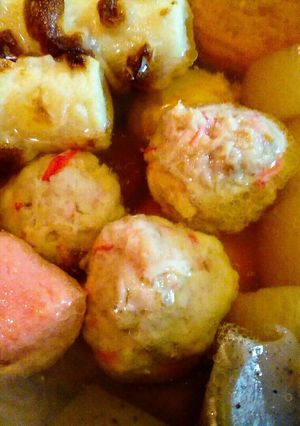 おでんの具材に♬カニカマ鶏団子-レシピのメイン写真
