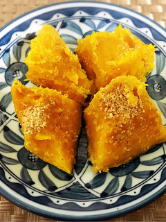 レンジだけ カボチャのごまミルク和え-レシピのメイン写真