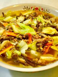 ひき肉と野菜のあんかけラーメン-レシピのメイン写真
