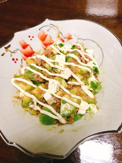 ツナとアボカドのわさび醤油和え-レシピのメイン写真
