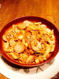 ギョニソとキャベツのナポリタン?-レシピのメイン写真