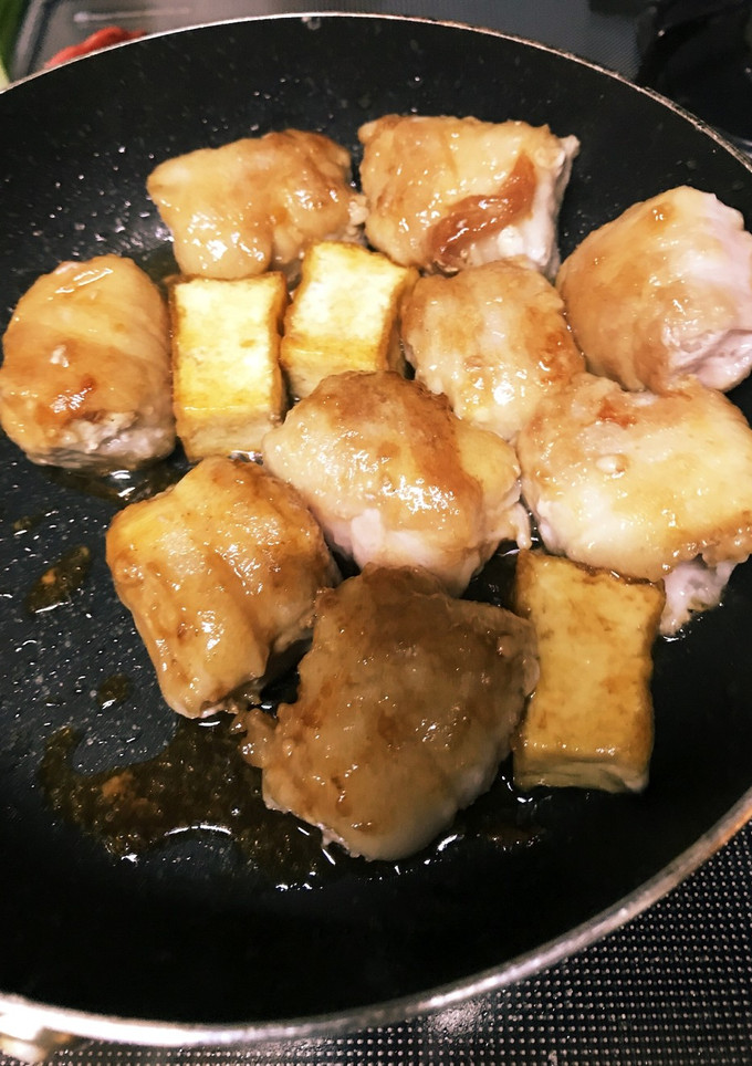 肉巻き厚揚げの甘辛炒め-レシピのメイン写真
