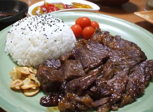 牛肉の味噌漬けステーキ　（白飯必須）-レシピのメイン写真
