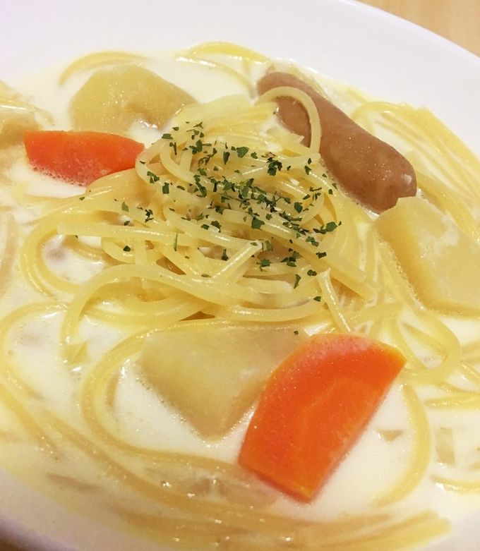 ポトフをリメイク！！簡単スープパスタ！-レシピのメイン写真
