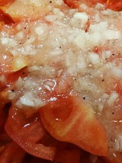 簡単❤トマトの玉ねぎドレッシングサラダ-レシピのメイン写真