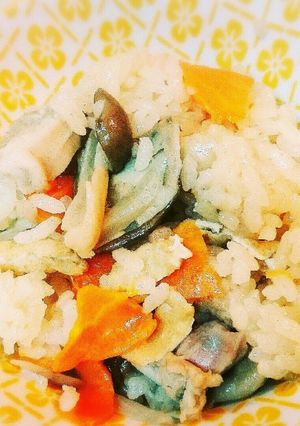 味しっかりめの五目おこわ-レシピのメイン写真