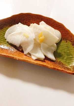 美味しくて 止まらない♬ 大根で千枚漬け-レシピのメイン写真