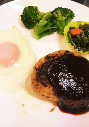 量増して美味しくハンバーグ♡自分メモ-レシピのメイン写真