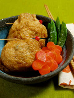 鶏ひきの袋煮(高野豆腐詰めのおまけつき)-レシピのメイン写真