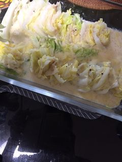 白菜と豚バラのミルフィーユ風チーズ煮込み-レシピのメイン写真
