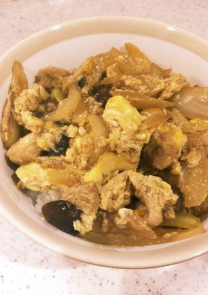 きのこ入り親子丼-レシピのメイン写真