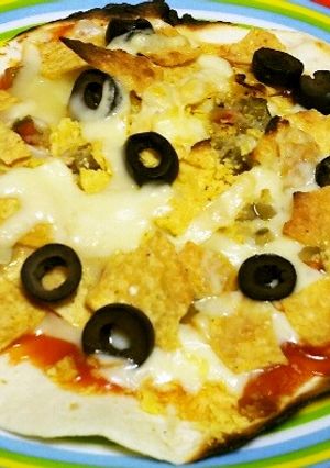 かんたん♪メキシカンナチョス風ピザ-レシピのメイン写真