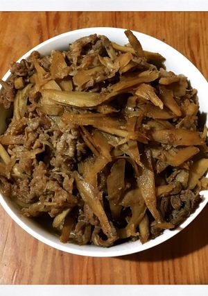 牛肉とごぼうの甘辛炒め-レシピのメイン写真