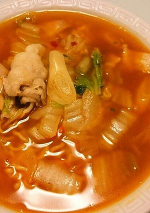 辛ラーメン チゲ鍋風-レシピのメイン写真