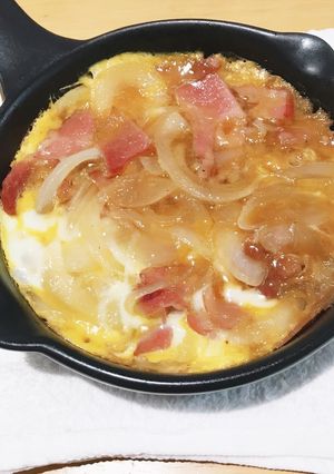 ベーコンの卵とじ-レシピのメイン写真