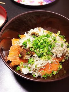 簡単♡スモークサーモン&とろろ昆布丼♡-レシピのメイン写真