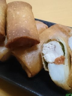 ポン酢ささみの梅しそ春巻き-レシピのメイン写真
