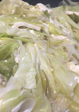 キャベツと鳥挽肉のほっこり鍋-レシピのメイン写真