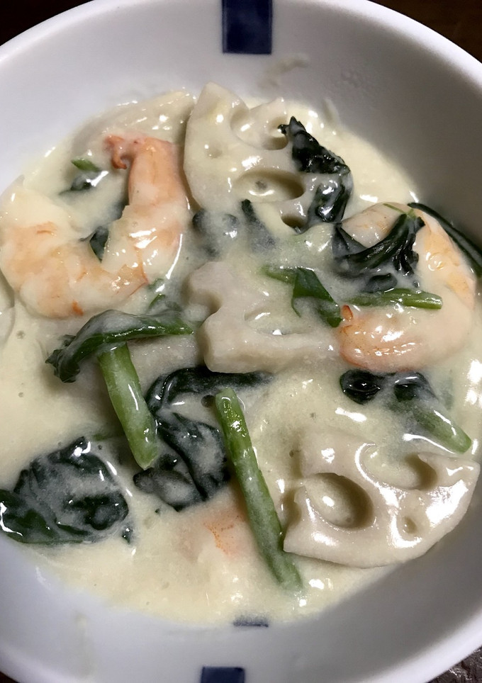 海老とレンコンの中華クリーム煮-レシピのメイン写真