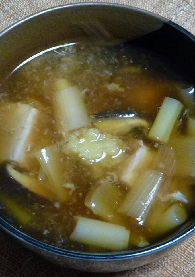 生姜風味のとろみねぎま汁-レシピのメイン写真