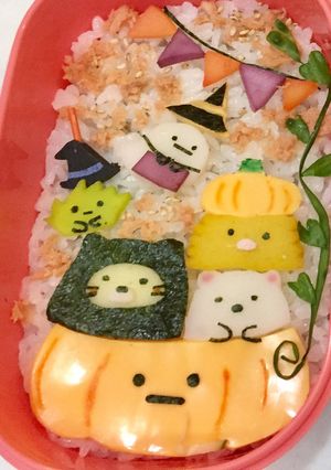 キャラ弁☆すみっこぐらし☆ハロウイン編-レシピのメイン写真