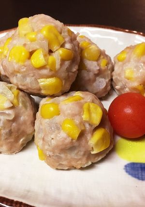 レンジで♡豚ひき肉のコーンボール-レシピのメイン写真