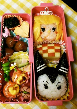 キャラ弁☆マレフィセントとオーロラ姫-レシピのメイン写真