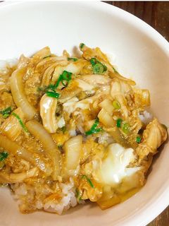 ささみとにんにく醤油で親子丼-レシピのメイン写真
