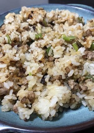 豚ひき肉と長ネギの卵なしチャーハン☆-レシピのメイン写真