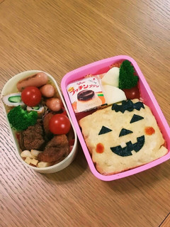 2017年秋☆オムライスでハロウィン弁当-レシピのメイン写真