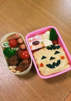 ２０１７年秋☆オムライスでハロウィン弁当-レシピのメイン写真