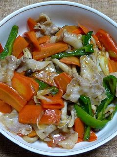 豚バラ肉とニンジンの焼肉のたれ炒め-レシピのメイン写真