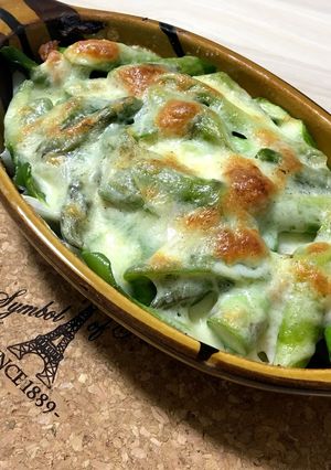 アスパラと玉ねぎのチーズ焼き-レシピのメイン写真