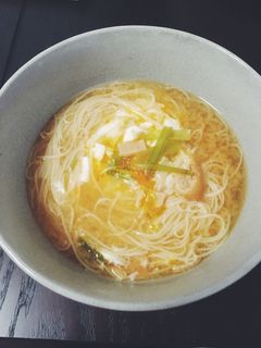 残った味噌汁でズボランチ★温にゅうめん-レシピのメイン写真