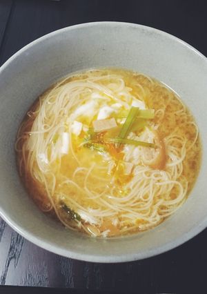 残った味噌汁でズボランチ★温にゅうめん-レシピのメイン写真