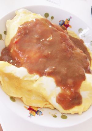 余ったカレーで作る簡単カレーオムライス！-レシピのメイン写真