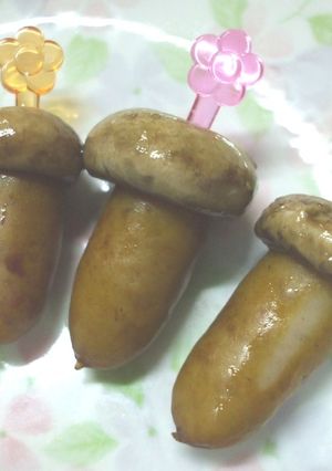 キャラ弁☆ウインナとマッシュのどんぐり-レシピのメイン写真