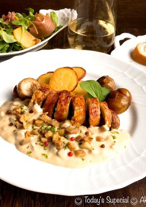 鶏もも肉のシナモングリル*栗ソース-レシピのメイン写真