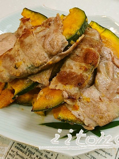 時短♪離乳食OK♪カボチャの豚肉巻き-レシピのメイン写真