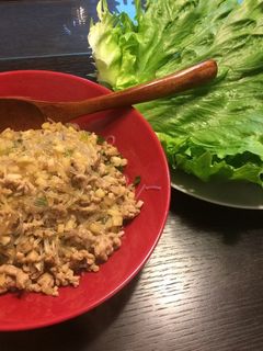 中華ひき肉のレタス包み-レシピのメイン写真