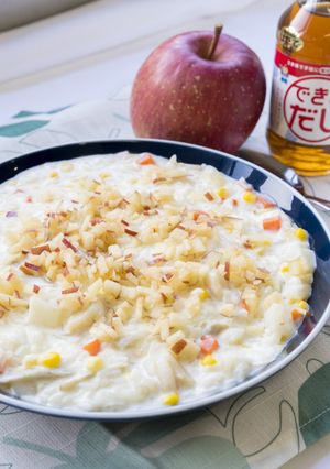 青森まるごと減塩ミルクチーズリゾット-レシピのメイン写真