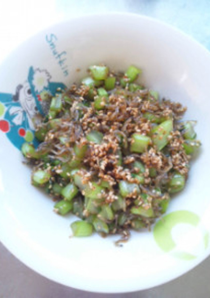 大根の茎とじゃこの味醂醤油炒め-レシピのメイン写真