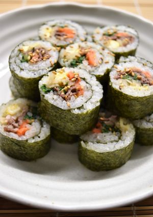 韓国風海苔巻き！金ごま香ばしキンパ-レシピのメイン写真